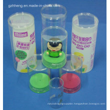 Cylinder Round Soft Plastic Box with Printing (HH397)